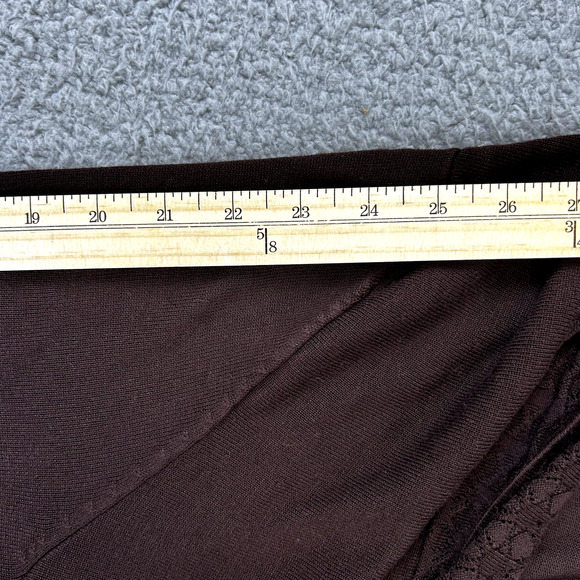 Karen Scott Brown Long Sleeve Open Shirt Womens Size XL - Picture 6 of 10